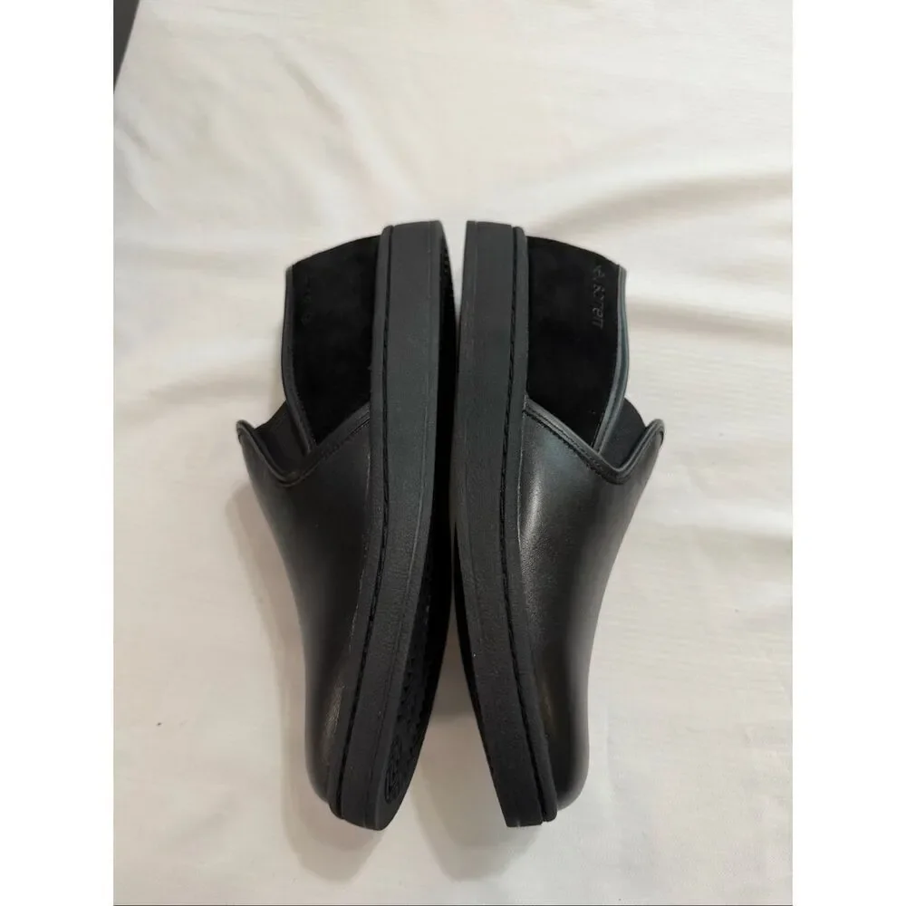 NEW Neil Barrett Leather Slip-On Sneakers Unisex Black Size EU 35 US 5 NIB